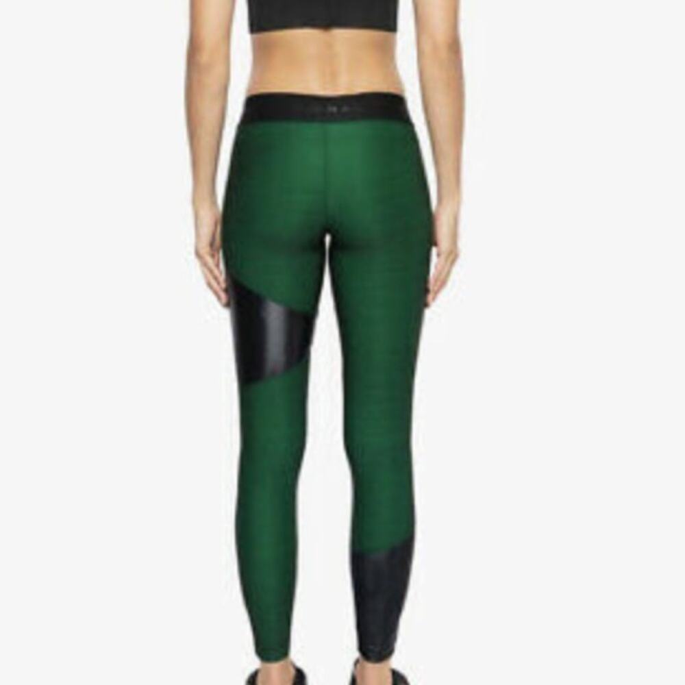 NWOT KORAL Women's Green Amber Shantung Leggings Size SMALL - Picture 3 of 8